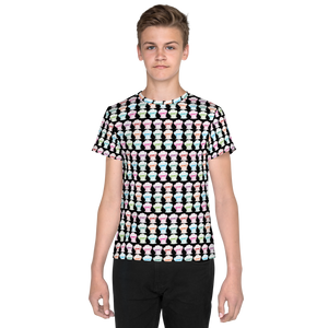 Youth Unisex Print All Over Different Colored Faces of Sammi Haney Esperanza Netflix Raising Dion fan sassy wheelchair pink glasses disability osteogenesis imperfecta OI