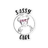 Sassy Girl (Esperanza - Raising Dion) Design 01 Sticker