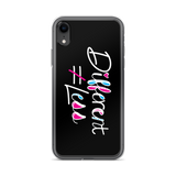 Different Does Not Equal Less (As Seen On Netflix’s Raising Dion) Black iPhone Case