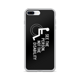 See the Person, Not the Disability (Black iPhone Case)