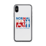 Normal is a Myth (Sign Icons) iPhone Case