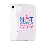 Not All Disabilities are Visible (Pink iPhone Case)