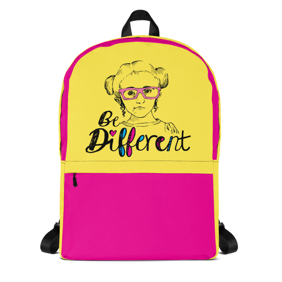 backpack school be different Raising Dion Esperanza fan Netflix Sammi Haney wheelchair pink glasses disability osteogenesis imperfecta