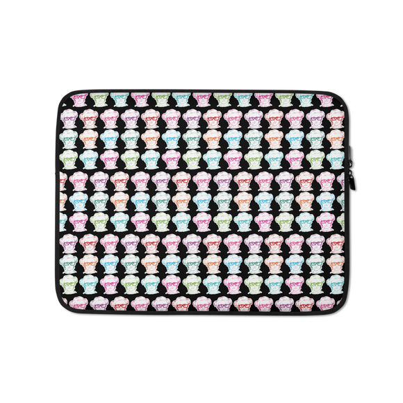 laptop sleeve print all over Different Colored Faces of Sammi Haney Esperanza Netflix Raising Dion fan sassy wheelchair pink glasses disability osteogenesis imperfecta OI