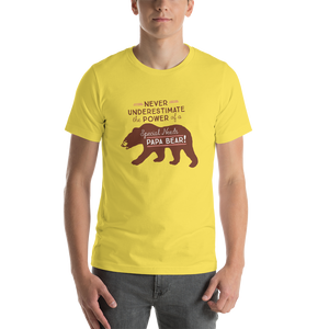Shirt Never Underestimate the power of a Special Needs Papa Bear! dad father parent parenting man male