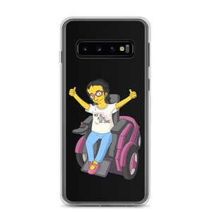 Samsung case Not All Actor Use Stairs yellow cartoon Raising Dion Esperanza Netflix Sammi Haney ableism disability rights inclusion wheelchair actors disabilities actress