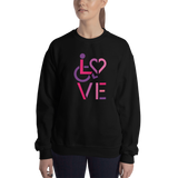 LOVE (for the Special Needs Community) Sweatshirt Stacked Design 2 of 3