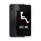 See Me (Not My Disability) Black iPhone Case Unisex