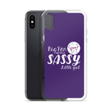 Big Fan of this Sassy Little Girl (Esperanza - Raising Dion) Purple iPhone Case