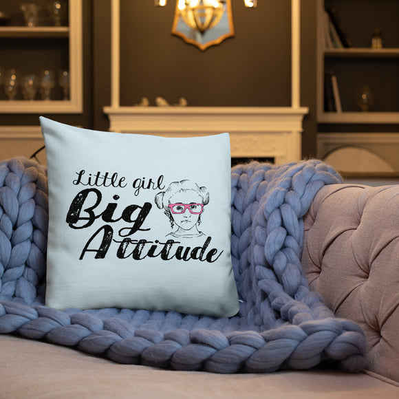 pillow Little Girl Big Attitude Raising Dion Esperanza fan Netflix Sammi Haney wheelchair pink glasses sass sassy disability osteogenesis imperfecta