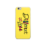 Different Does Not Equal Less (As Seen On Netflix’s Raising Dion) Yellow iPhone Case