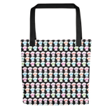 Tote bag print all over Different Colored Faces of Sammi Haney Esperanza Netflix Raising Dion fan sassy wheelchair pink glasses disability osteogenesis imperfecta OI