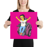 Esperanza From Raising Dion (Yellow Cartoon) D.D.N.E.L. Poster