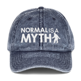 Normal is a Myth (Bigfoot) Vintage Cotton Twill Cap