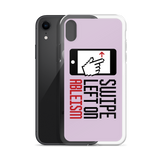 Swipe Left on Ableism (Pink iPhone Case)