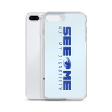 See Me Not My Disability (Halftone) Blue iPhone Case