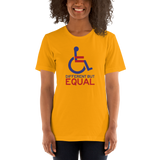 Different but Equal (Disability Equality Logo) Unisex Shirt Light Colors