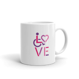 LOVE (for the Special Needs Community) Mug Stacked Design 2 of 3