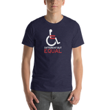 Different but Equal (Disability Equality Logo) Unisex Shirt Dark Colors