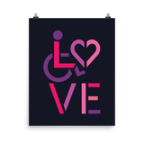 LOVE (for the Special Needs Community) Poster Stacked Design 2 of 3