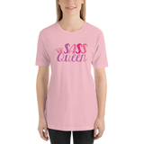 Sass Queen (Shirt) Pink on Light / Dark