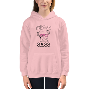 kid's hoodie Always have Sass Sammi Haney Esperanza Netflix Raising Dion fan wheelchair pink glasses sassy disability osteogenesis imperfecta OI