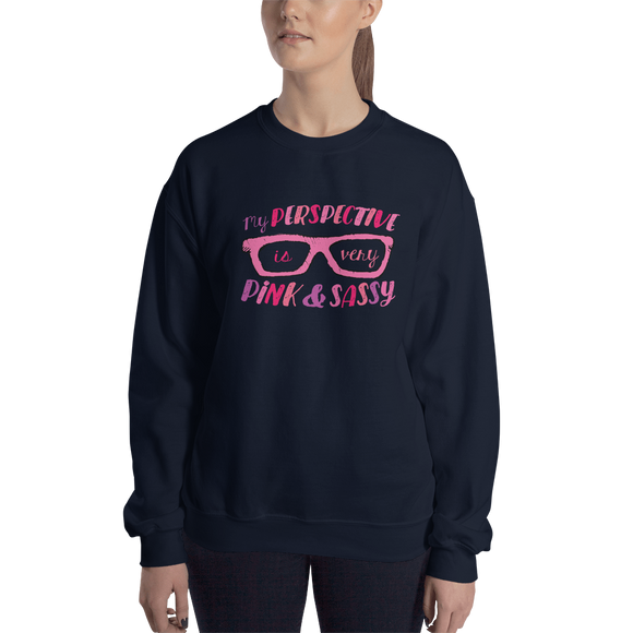 sweatshirt My Perspective is Very Pink & Sassy Fan Sammi Haney glasses Esperanza Netflix Raising Dion little girl wheelchair sass