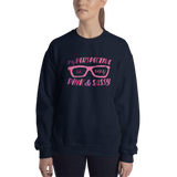 sweatshirt My Perspective is Very Pink & Sassy Fan Sammi Haney glasses Esperanza Netflix Raising Dion little girl wheelchair sass