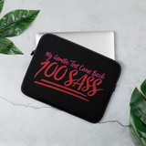 laptop sleeve My Genetic Test Came Back 100 Sass sassy DNA 100 100% results Raising Dion Esperanza Sammi Haney rare disease chromosomes