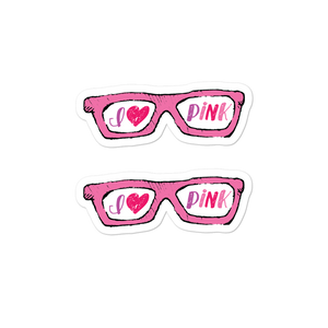 stickers I love Pink pink glasses love luv heart Raising Dion Esperanza fan Netflix Sammi Haney