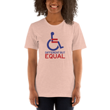 Different but Equal (Disability Equality Logo) Unisex Shirt Light Colors