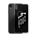 See the Person, Not the Disability (Black iPhone Case)