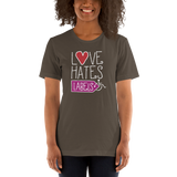 Love Hates Labels (Shirt Dark Colors)