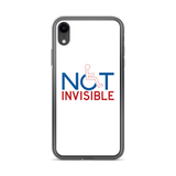 Not Invisible (White iPhone Case)