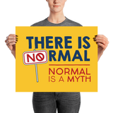poster there is no normal myth peer pressure popularity disability special needs awareness diversity inclusion inclusivity acceptance activism