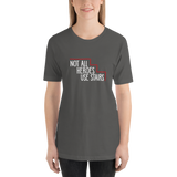 Not All Heroes Use Stairs (Dark Unisex Shirt)