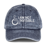 I Am Not Invisible (Vintage Cotton Twill Cap)