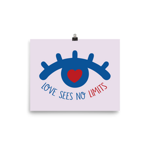 poster love sees no limits luv heart eye disability special needs expectations future