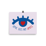 poster love sees no limits luv heart eye disability special needs expectations future