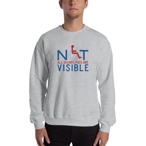 sweatshirt not all disabilities are visible invisible disabilities hidden non-visible unseen mental disabled Psychiatric neurological chronic