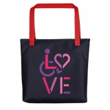 LOVE (for the Special Needs Community) Tote Bag Stacked Design 2 of 3