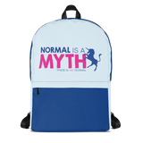 backpack school normal is a myth unicorn peer pressure popularity disability special needs awareness inclusivity acceptance activism