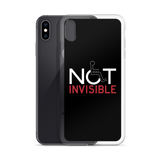 Not Invisible (Black iPhone Case)