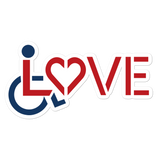 LOVE (for the Special Needs Community) 2 Colors Sticker