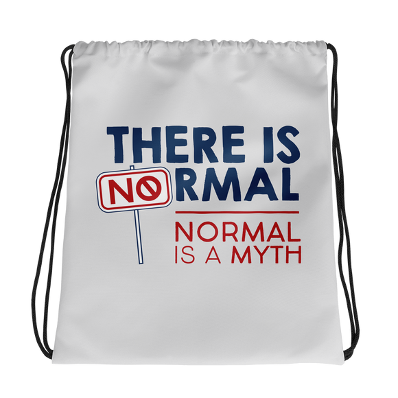 drawstring bag there is no normal myth peer pressure popularity disability special needs awareness diversity inclusion inclusivity acceptance activism