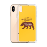 Never Underestimate the power of a Special Needs Papa Bear! iPhone Case