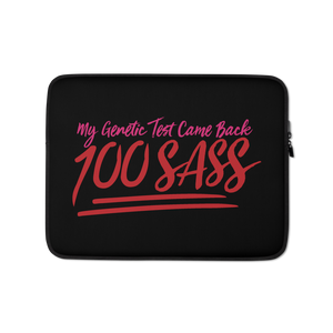 laptop sleeve My Genetic Test Came Back 100 Sass sassy DNA 100 100% results Raising Dion Esperanza Sammi Haney rare disease chromosomes