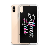 Different Does Not Equal Less (As Seen On Netflix’s Raising Dion) Black iPhone Case