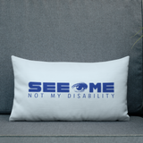 pillow See me not my disability wheelchair invisible acceptance special needs awareness diversity inclusion inclusivity 