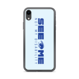 See Me Not My Disability (Halftone) Blue iPhone Case